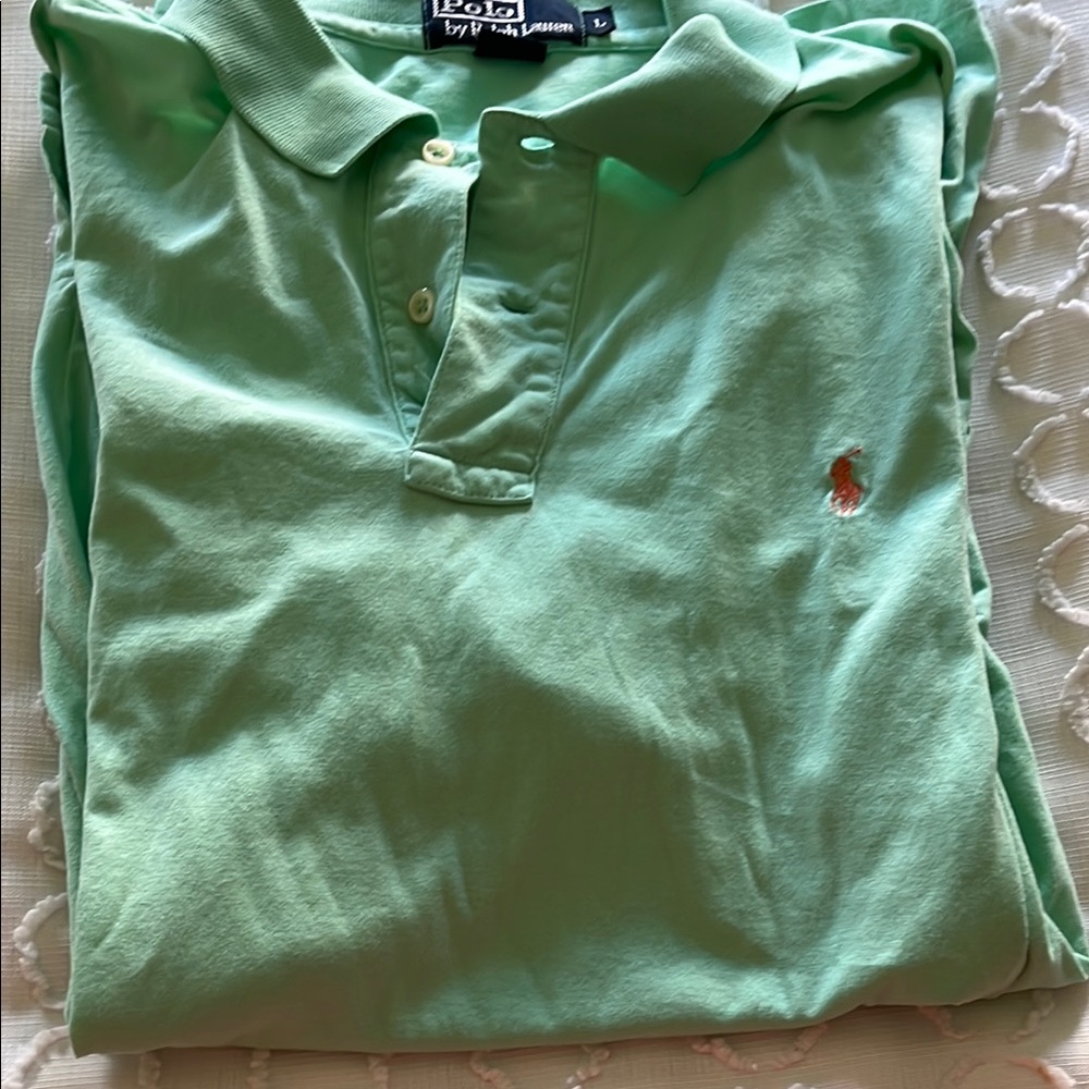 Polo by Ralph Lauren Green Classic Polo Shirt sizeL